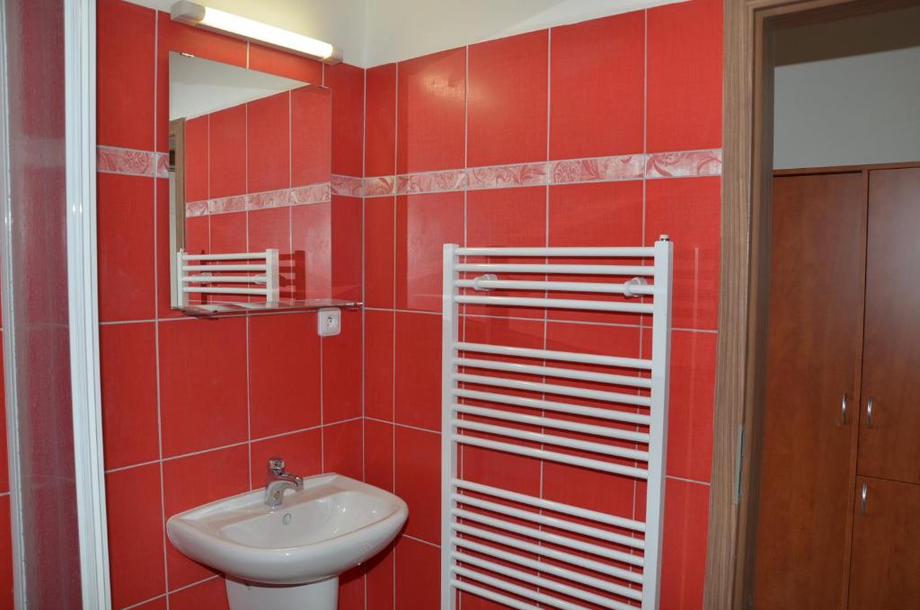 Koupelna v ubytování Hotel Růženy