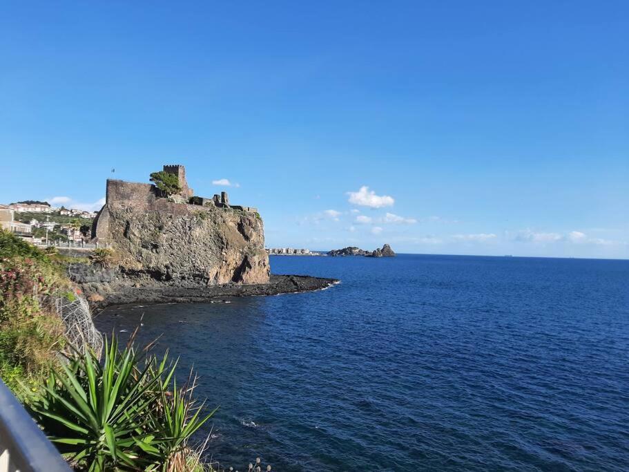 a view of a large body of water at Casa Carolina, a 20 metri dal mare in pieno centro in Aci Castello