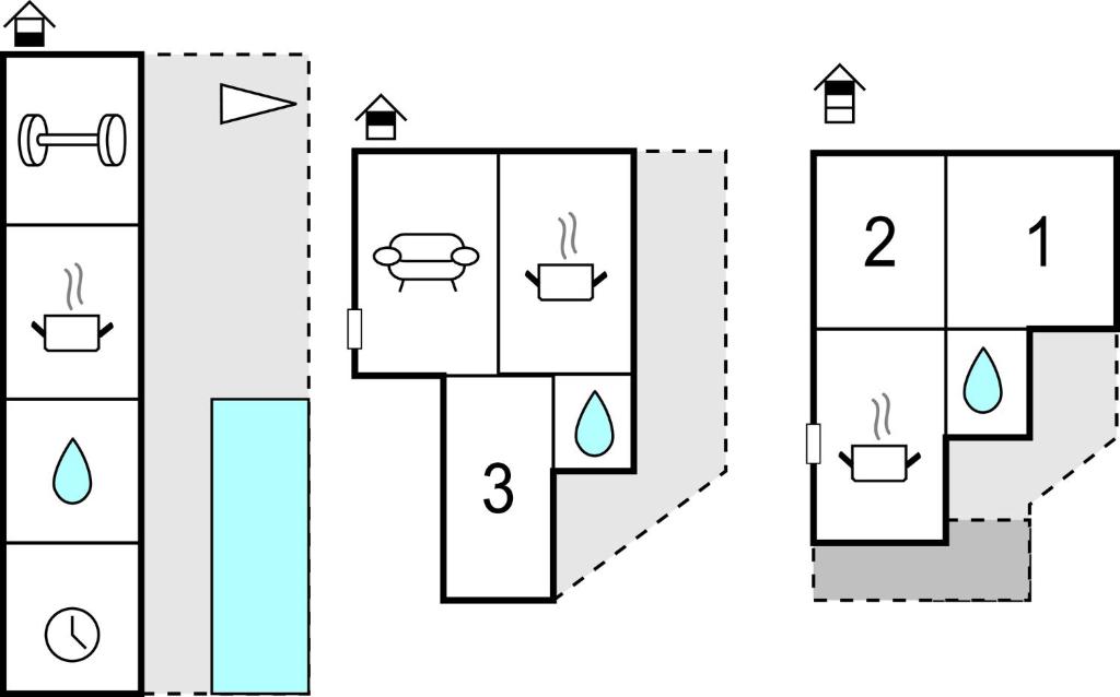 Plan piętra w obiekcie Cozy Home In Torraca With Wifi