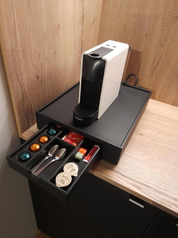 Kuchyň nebo kuchyňský kout v ubytování B&B De Floreffe