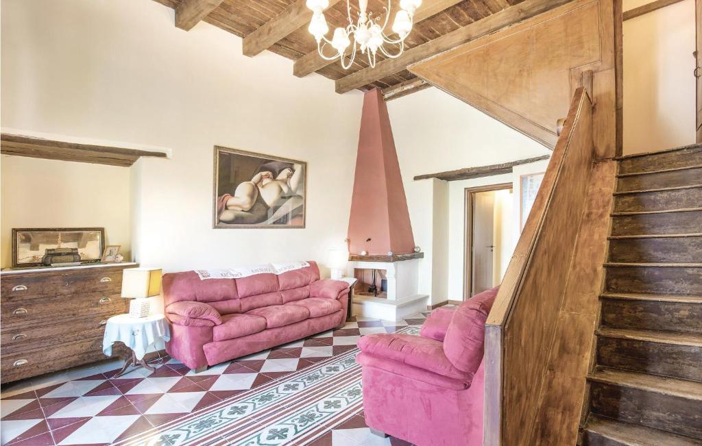 A seating area at Casale Malena