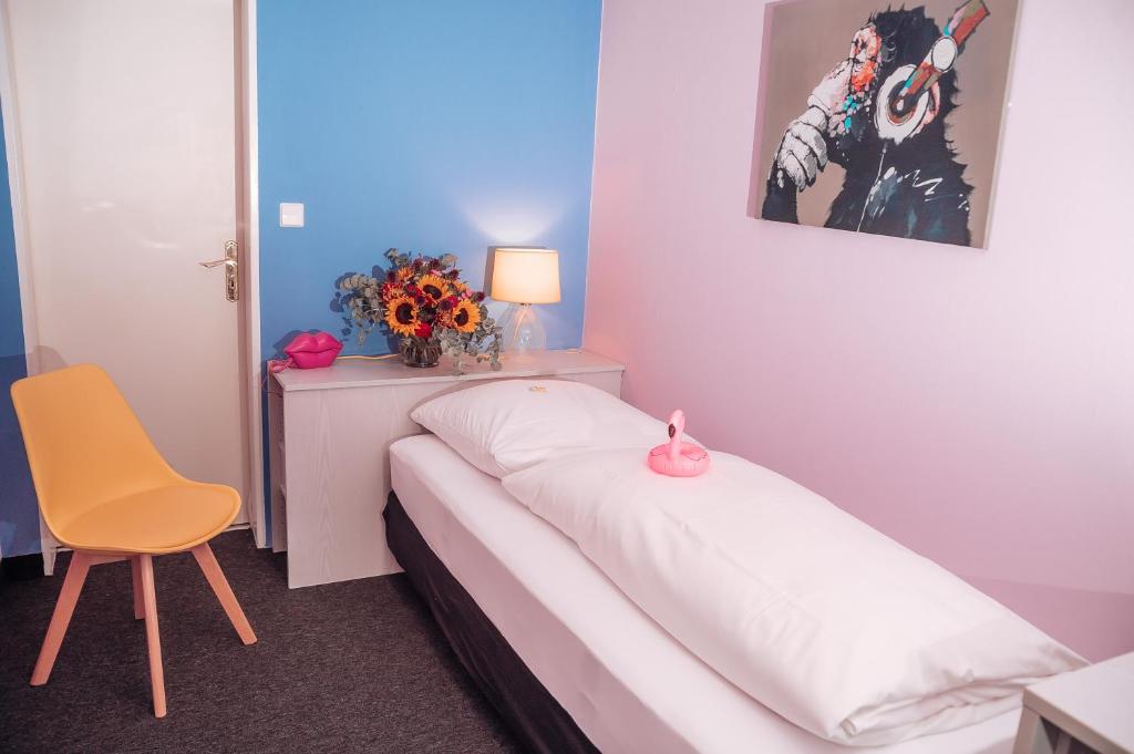 Postel nebo postele na pokoji v ubytování SmartHotel Flamingo Self check-in