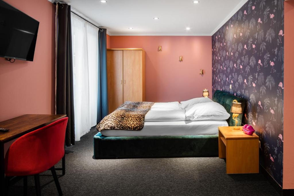 Postel nebo postele na pokoji v ubytování SmartHotel Flamingo Self check-in