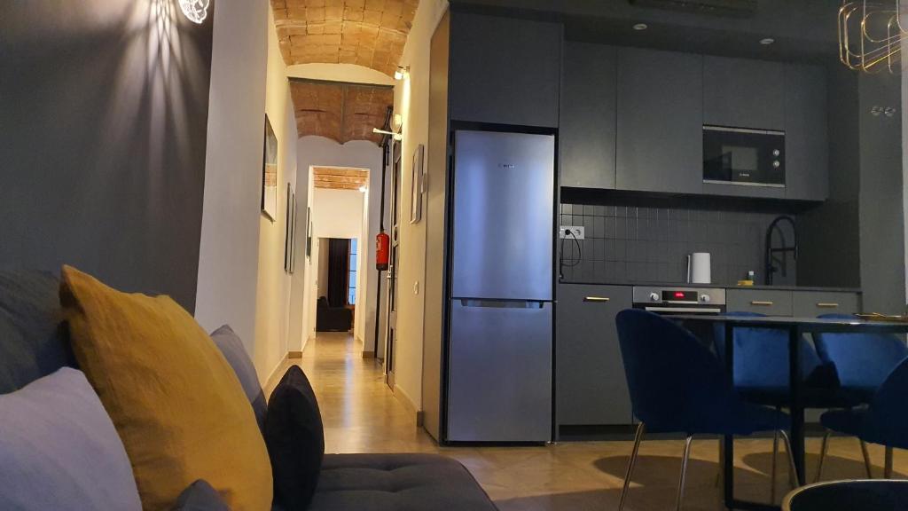 Kuchyň nebo kuchyňský kout v ubytování Barrio Gotico Apartments Escudellers