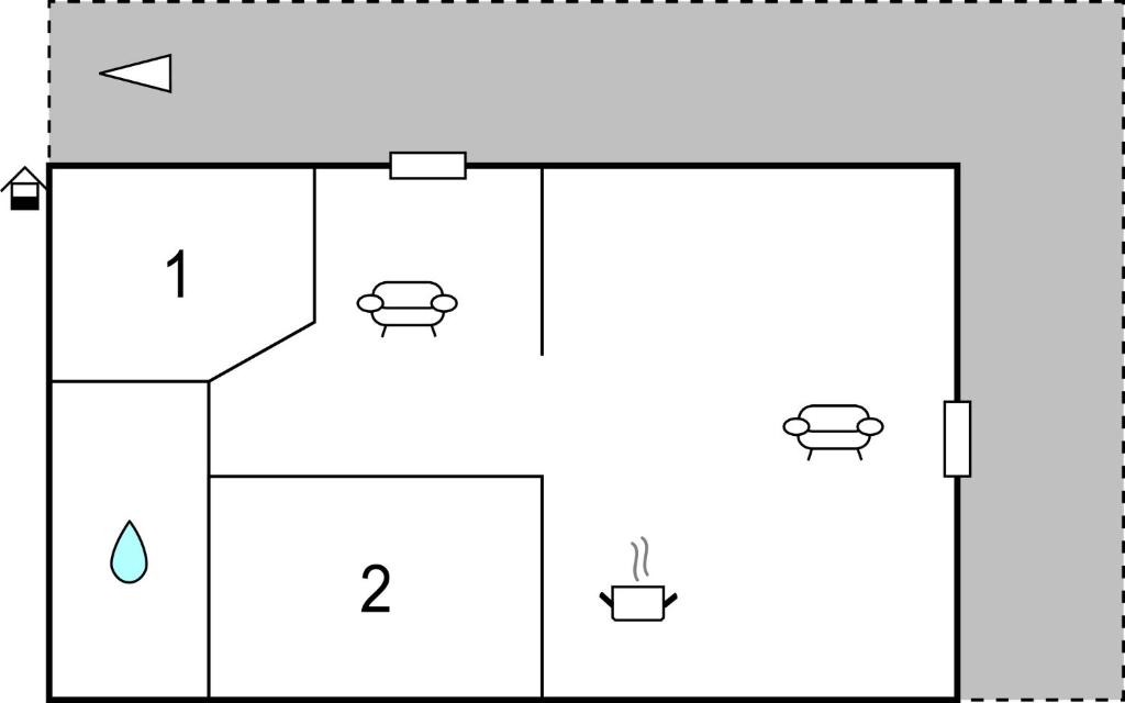 Plán poschodí v ubytovaní Casa Delle Querce