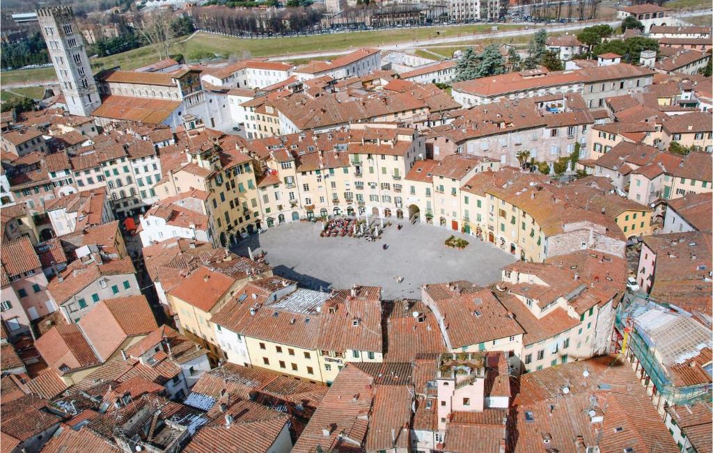 Výhľad na mesto Serravalle Pistoiese alebo výhľad na mesto priamo z dovolenkového domu