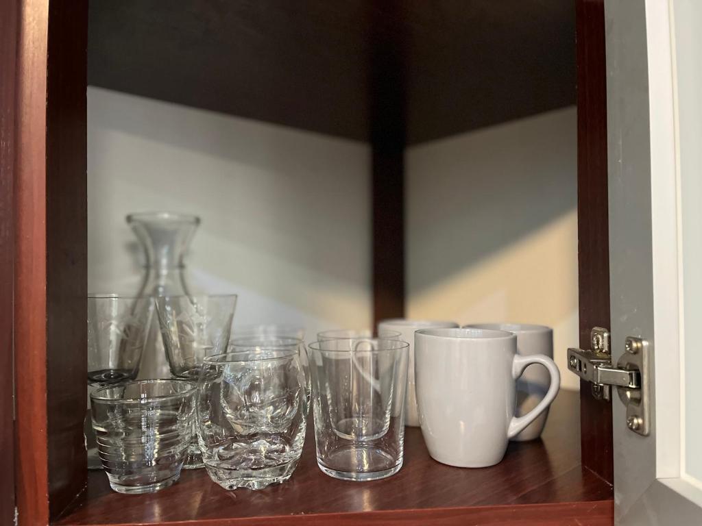 Zestaw do parzenia kawy i herbaty w obiekcie Széchenyi Apartman (IV Deluxe) Miskolc belvárosában