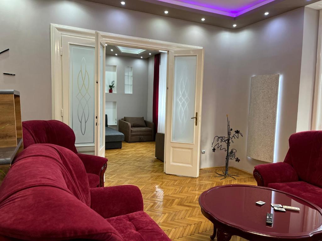 Część wypoczynkowa w obiekcie Széchenyi Apartman (IV Deluxe) Miskolc belvárosában