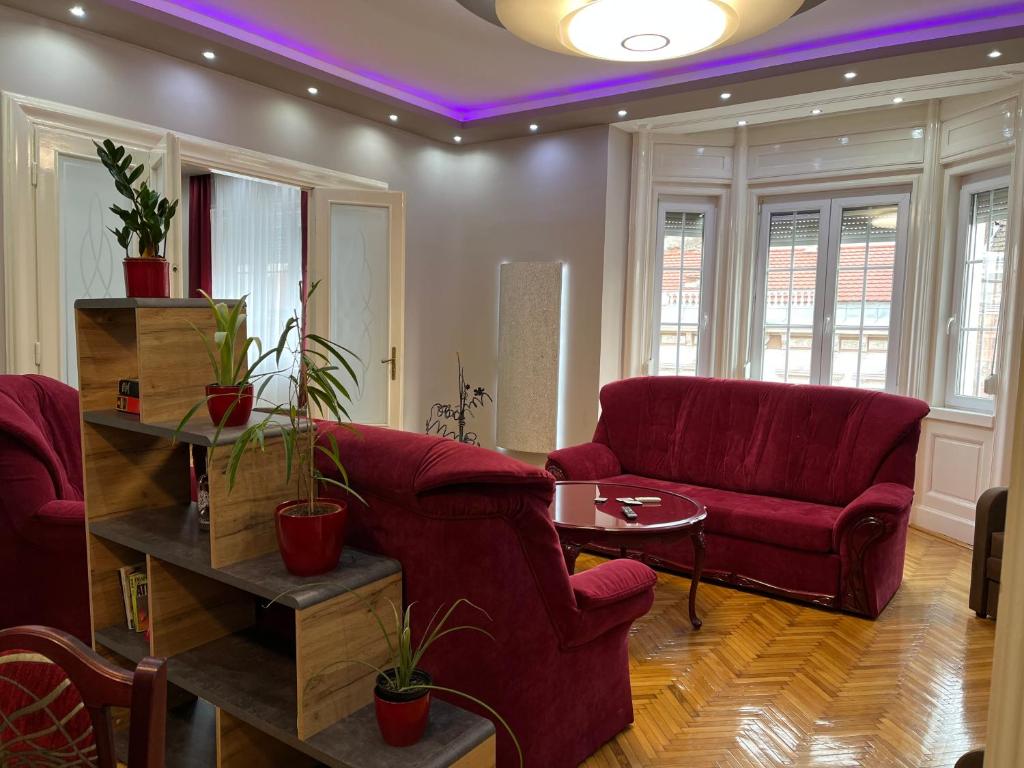 Część wypoczynkowa w obiekcie Széchenyi Apartman (IV Deluxe) Miskolc belvárosában