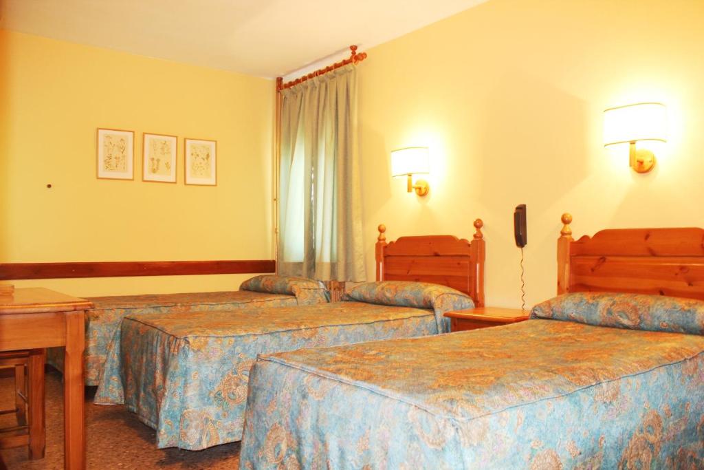 Postel nebo postele na pokoji v ubytování Hotel La Bonaigua