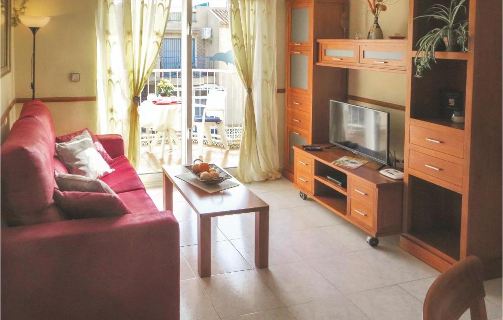 Televízia a/alebo spoločenská miestnosť v ubytovaní Amazing Apartment In Torrevieja
