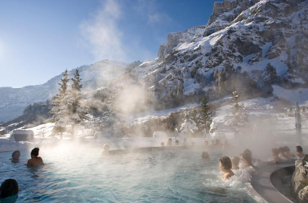 Hosté ubytování Hotel Alpenblick-Leukerbad-Therme