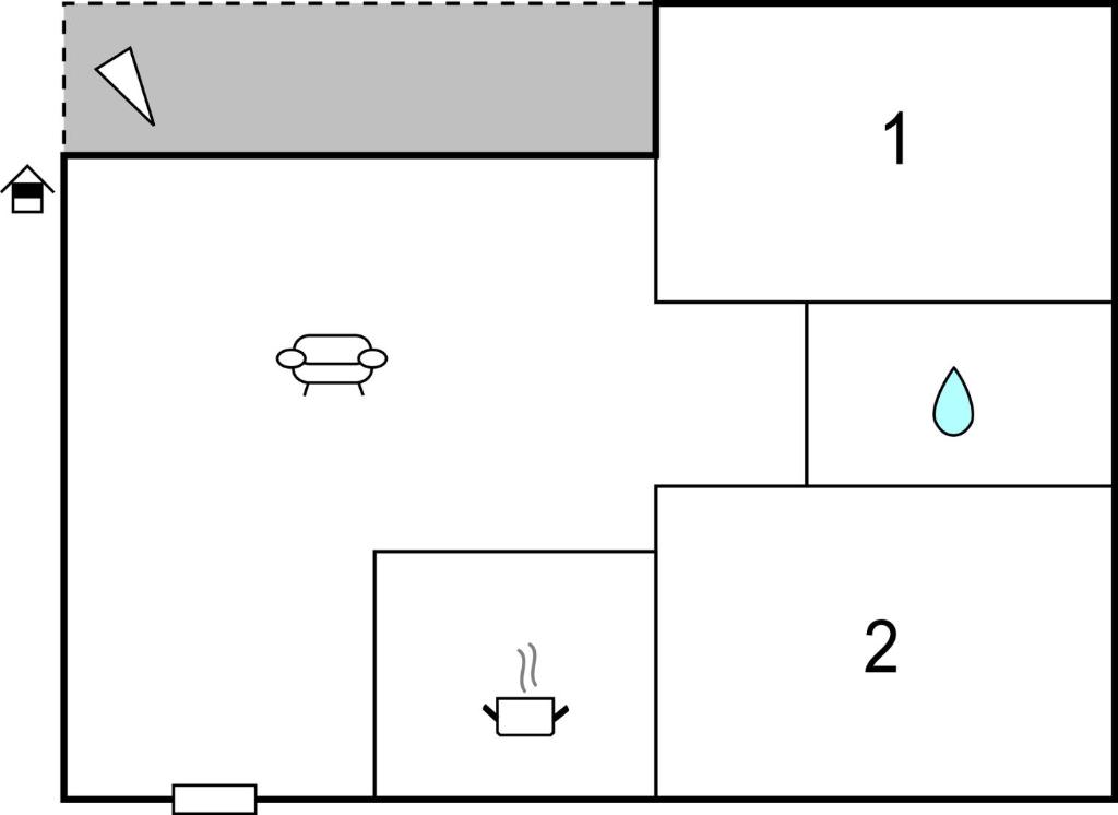 The floor plan of Aragosta 4