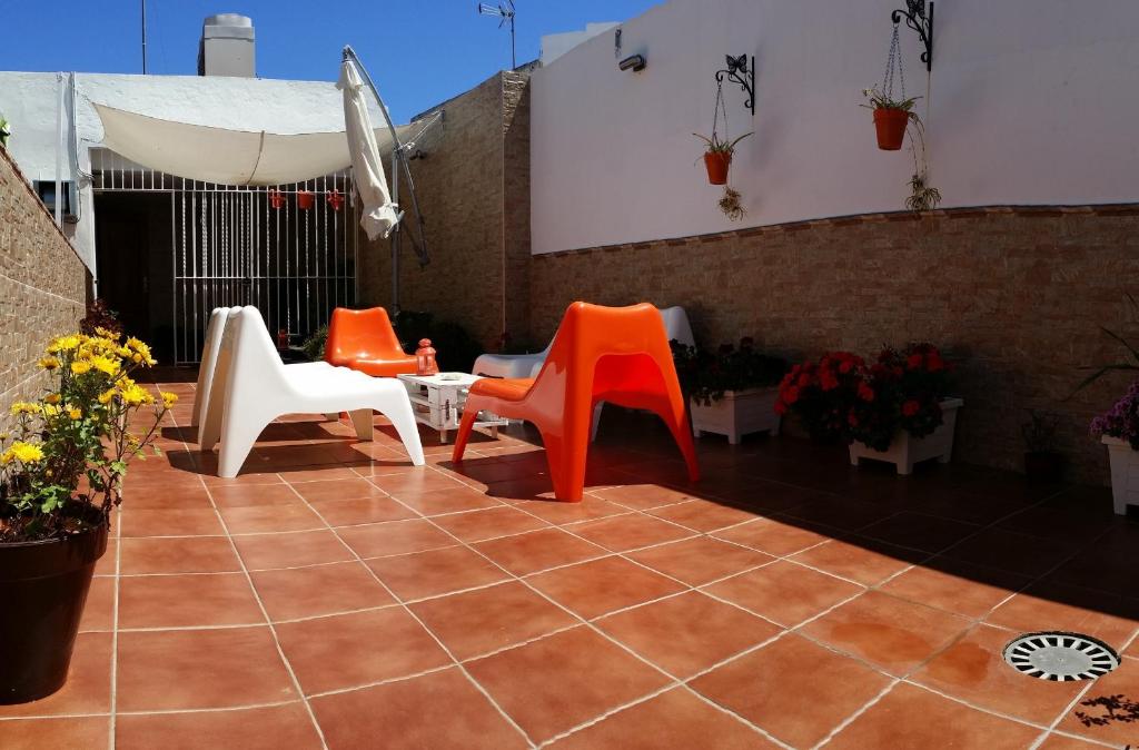 Patio nebo venkovní prostory v ubytování Pension Doña Trinidad