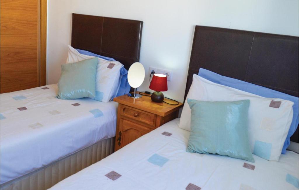Postel nebo postele na pokoji v ubytování Lovely Apartment In Alhama De Murcia