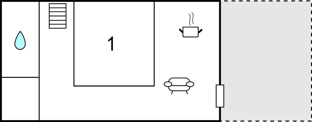 The floor plan of La Locanda