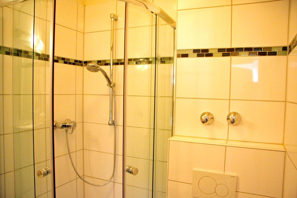 Koupelna v ubytování Hotel Gemini