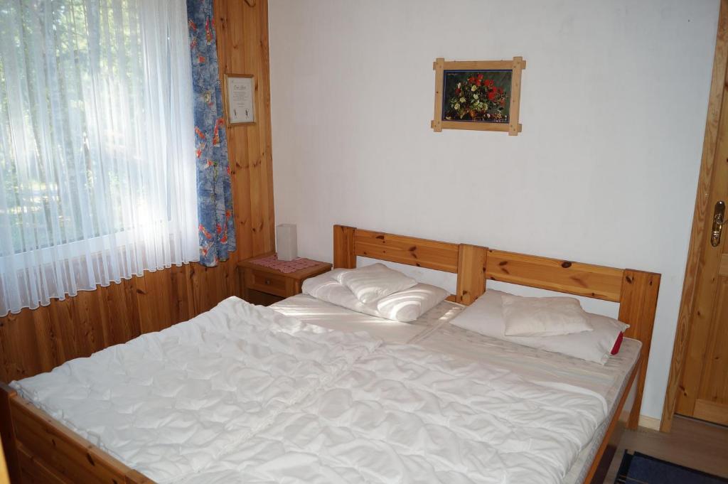Postel nebo postele na pokoji v ubytování Gutzeit