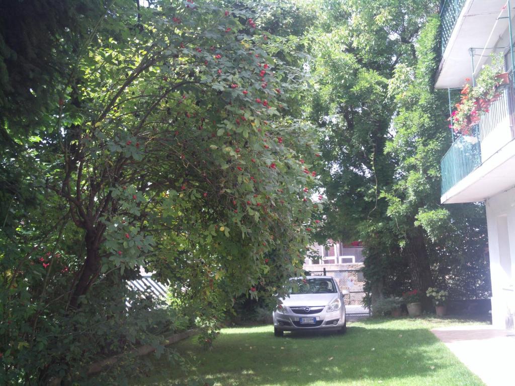 Um jardim no exterior de B&B Balestruccio