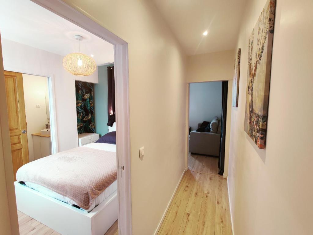 Postel nebo postele na pokoji v ubytování F2 - 30m2 Face à la mer