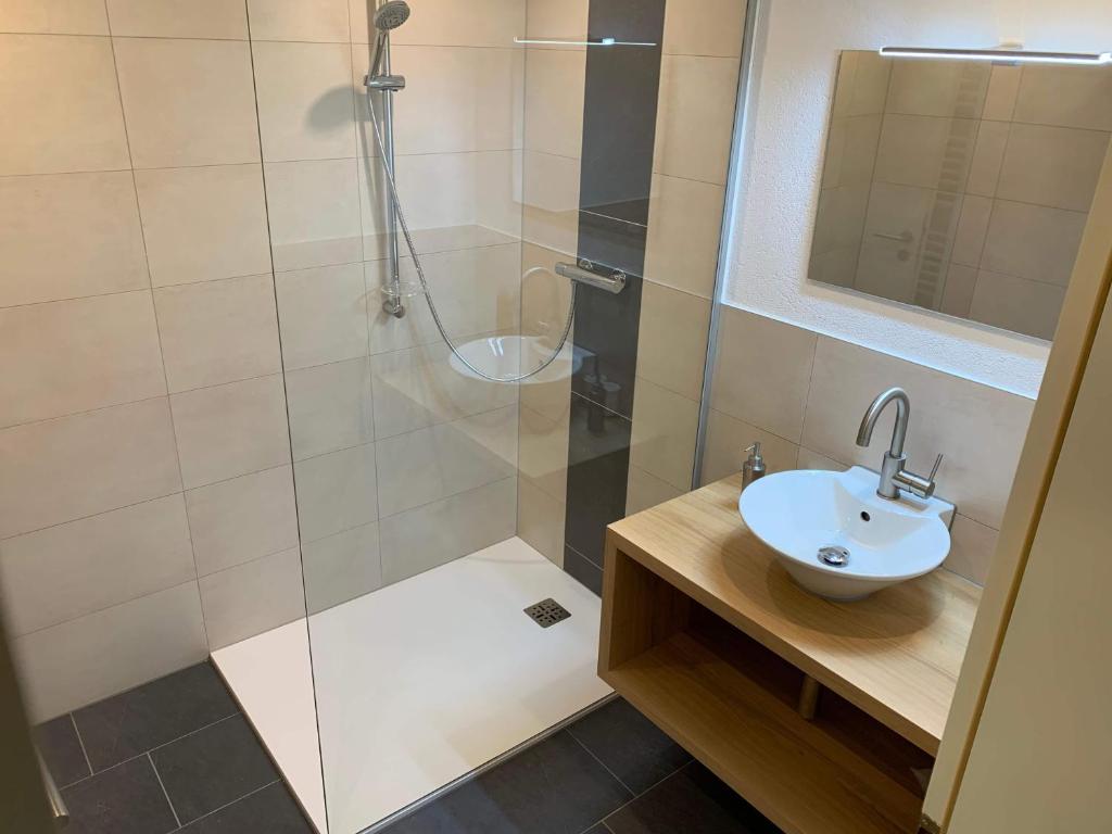 Kúpeľňa v ubytovaní Ferienhaus "frainerei"