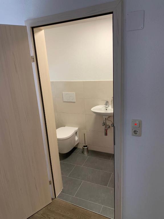 Kúpeľňa v ubytovaní Ferienhaus "frainerei"