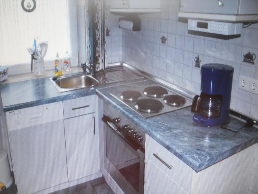Kuchyň nebo kuchyňský kout v ubytování Haus Seestern