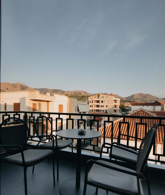 Balkón nebo terasa v ubytování Mergan Hotel
