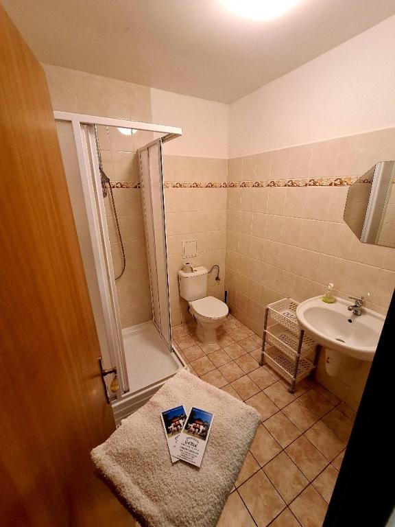 Koupelna v ubytování Penzion Gerle