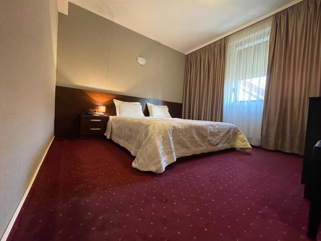 Postel nebo postele na pokoji v ubytování Hotel Athos