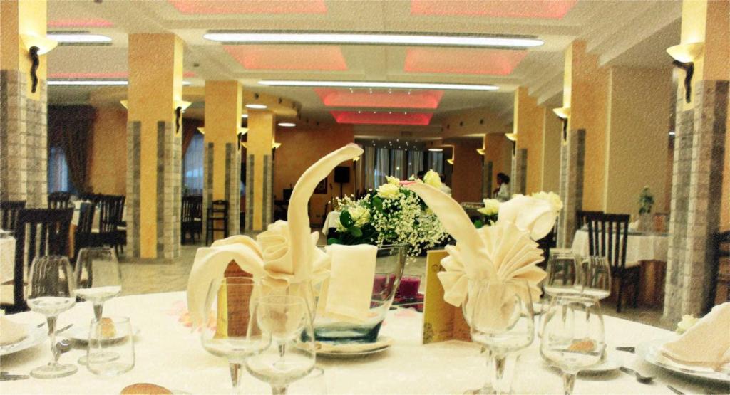 Restaurace v ubytování Hotel Sette E Mezzo