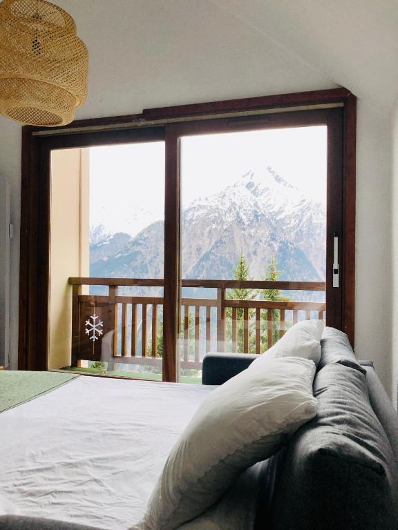 Nespecifikovaný výhled na hory nebo výhled na hory při pohledu z apartmánu