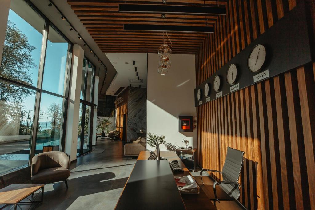 Posezení v ubytování Capo Verde Hotel Batumi