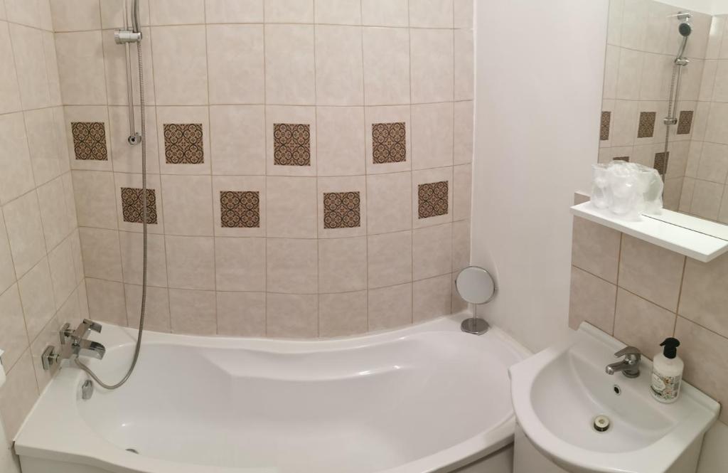 Koupelna v ubytování Casa de oaspeti Wallendorf Bistrita Unirea