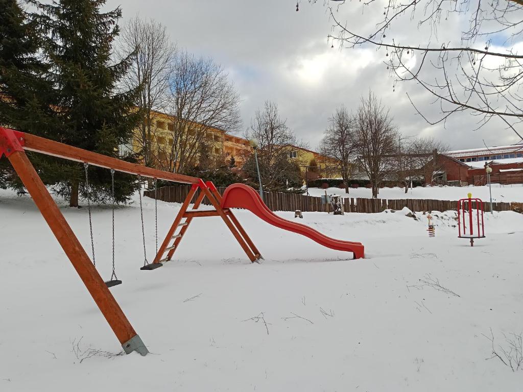 Apartmán Wellness hotel Frymburk v zimě