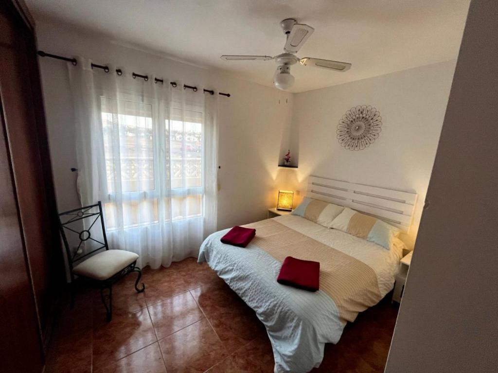 Posteľ alebo postele v izbe v ubytovaní Casa Helios, situated in Caleta de Fuste