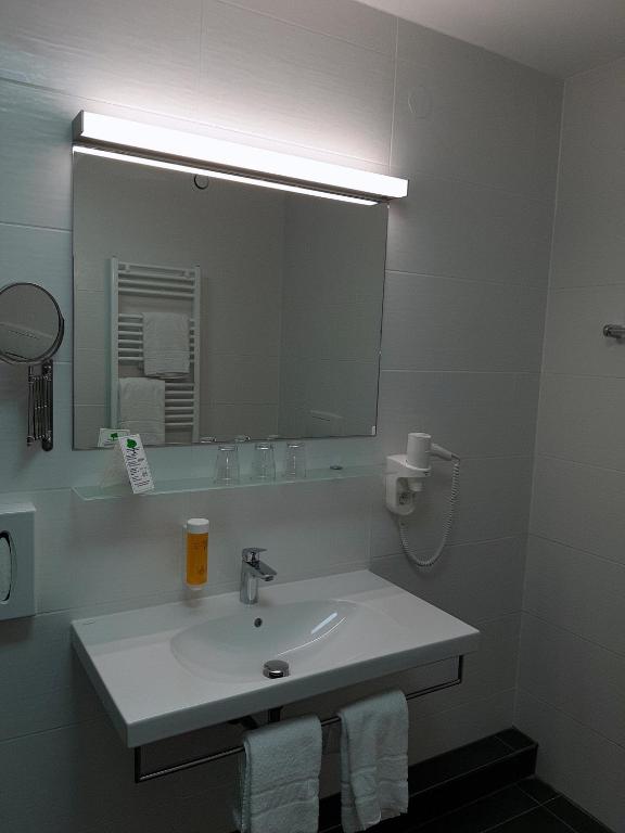 Koupelna v ubytování Lieth-Hotel-Grünreich