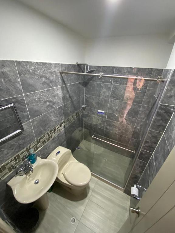 Koupelna v ubytování CASA TOÑITA