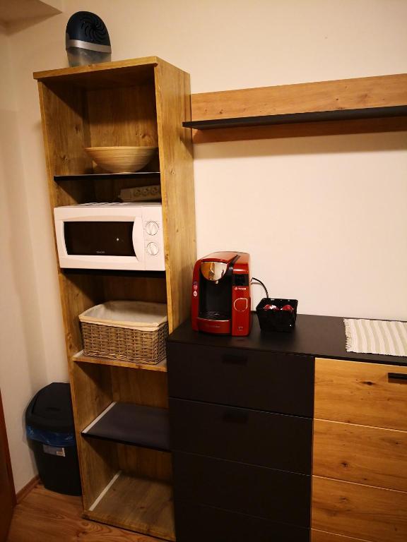 Kuchyň nebo kuchyňský kout v ubytování Apartmán Sedmička Horec