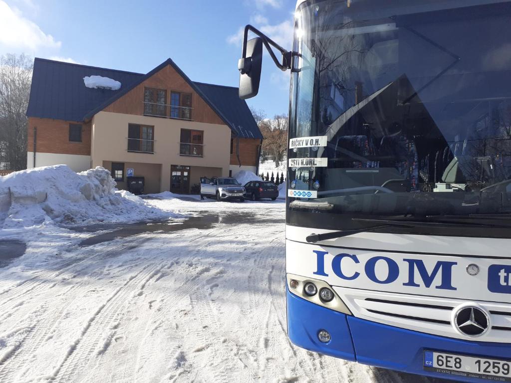 Apartmán Nad terasou v zimě
