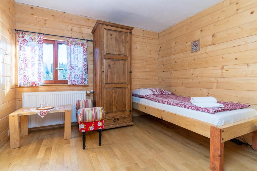 Postel nebo postele na pokoji v ubytování Penzión Javorina