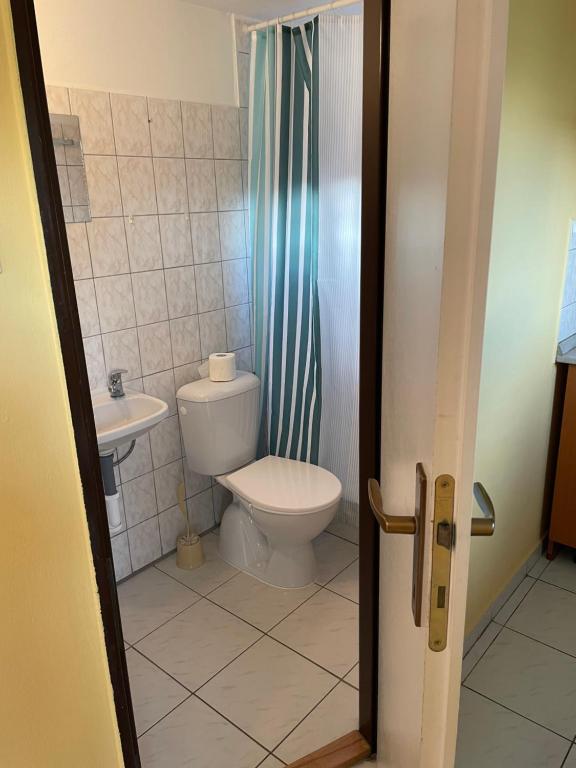 Koupelna v ubytování Apartmány Forró Rybárska