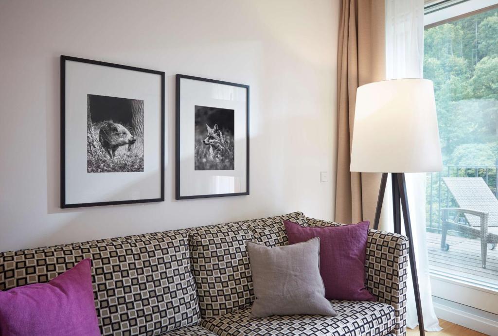 Posezení v ubytování Hotel Therme Bad Teinach