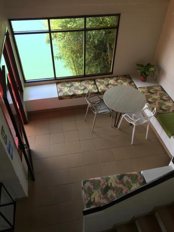 Posezení v ubytování Ecolodge Bahia del Peñón