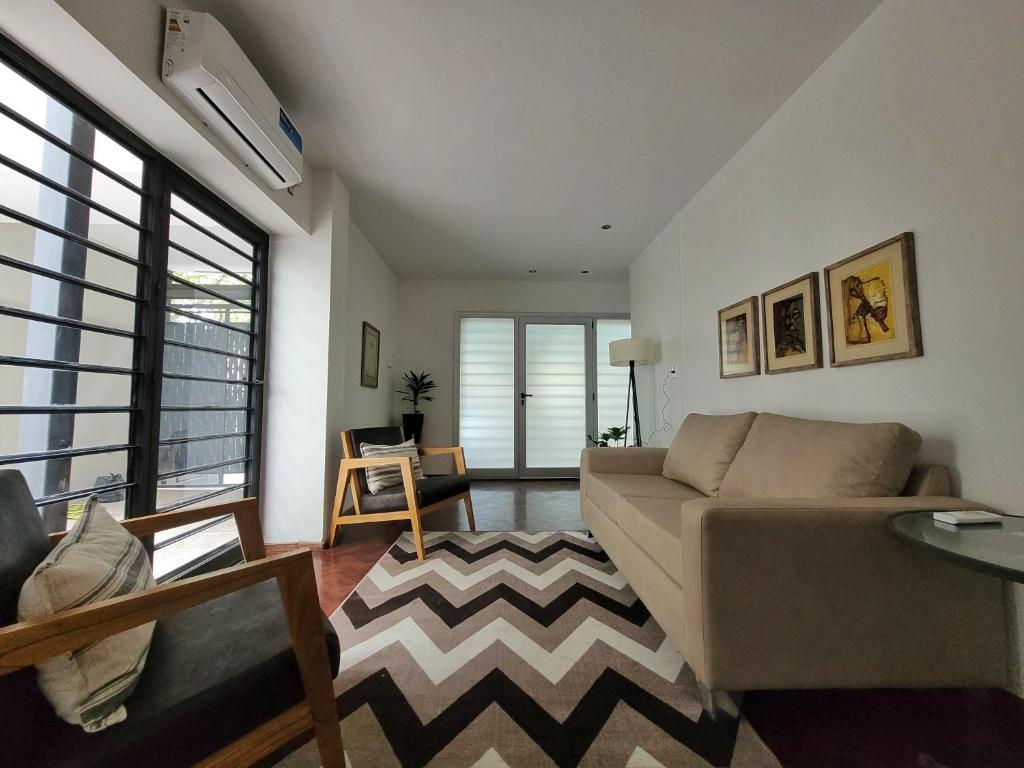 Χώρος καθιστικού στο Casa Villanueva