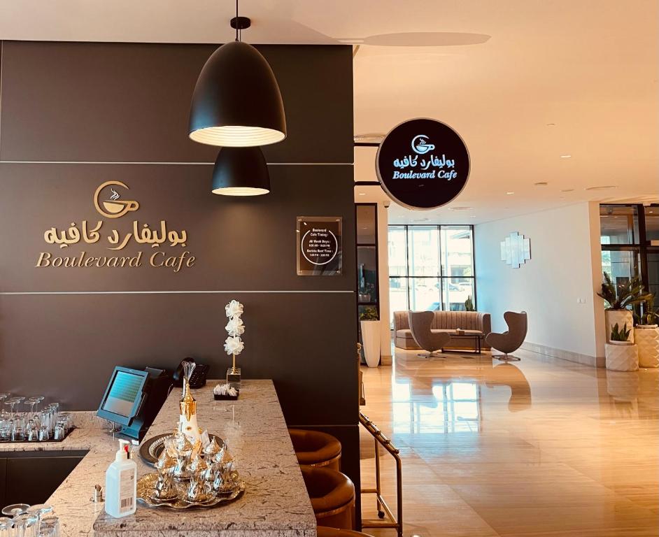 Posezení v ubytování Boulevard Hotel Oman