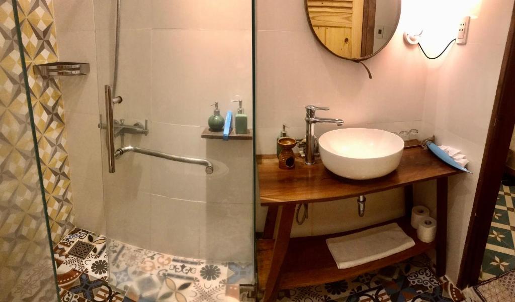 Koupelna v ubytování Hotel De Condor