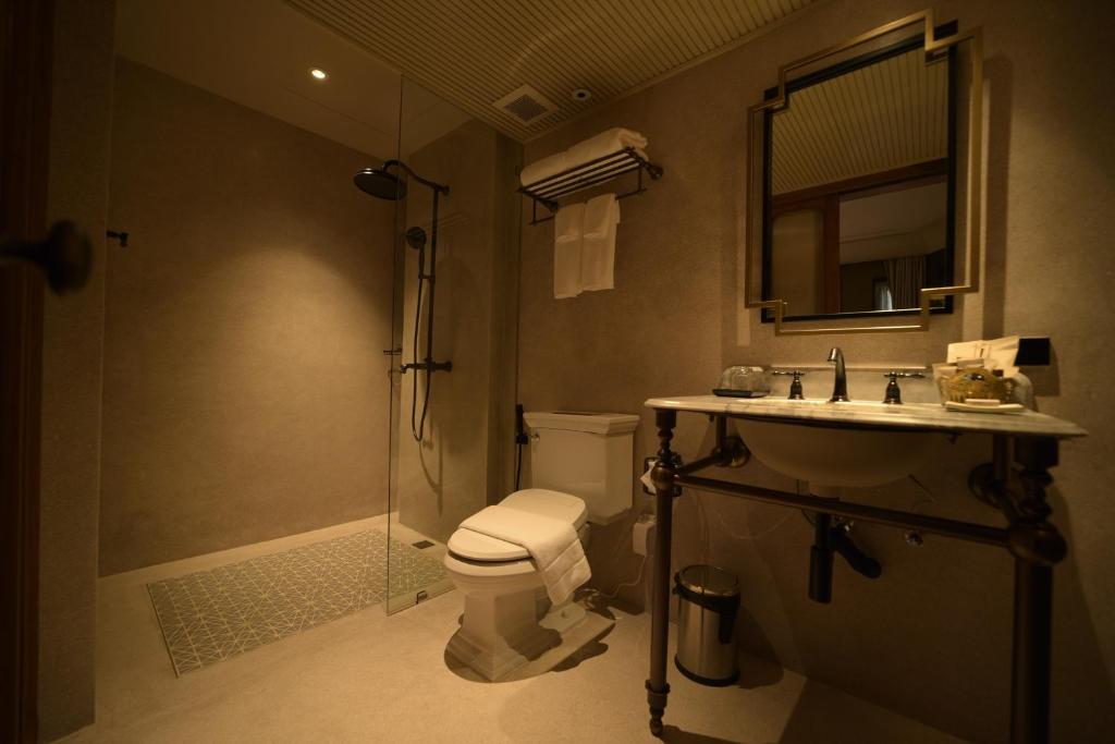 Koupelna v ubytování Hotel Verdigris