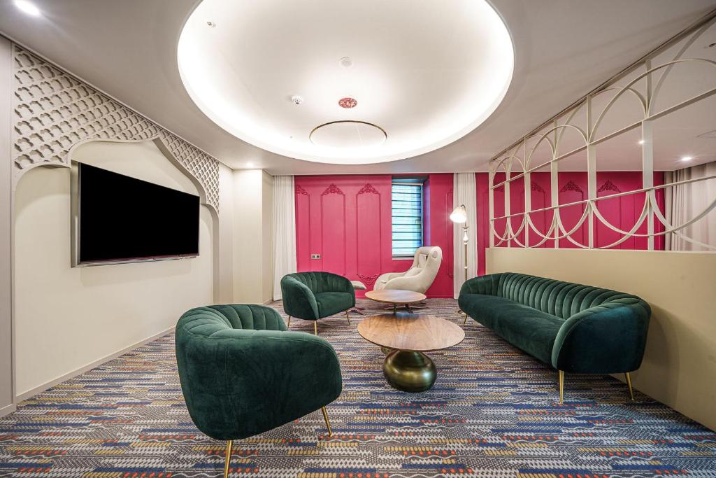 Posezení v ubytování Act Hotel
