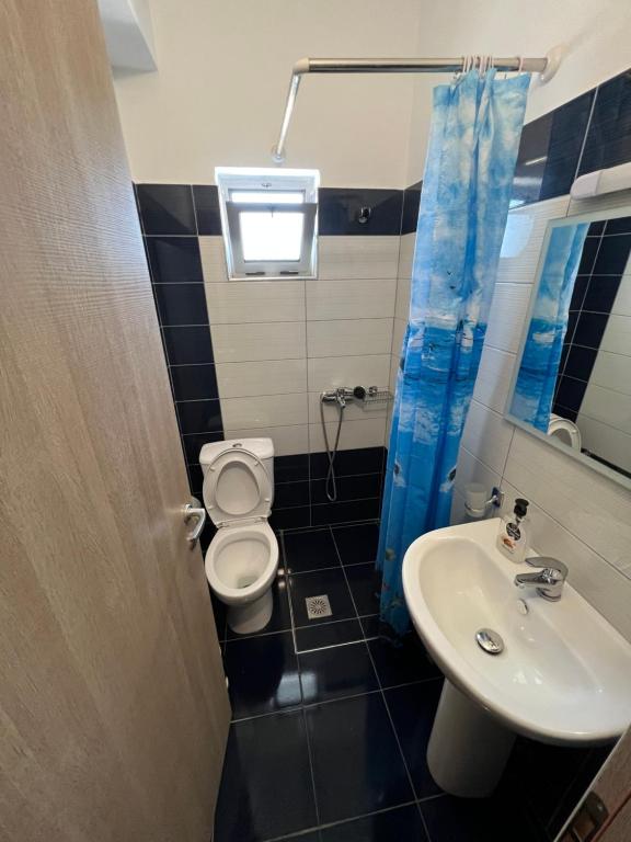 Koupelna v ubytování Hotel Irini